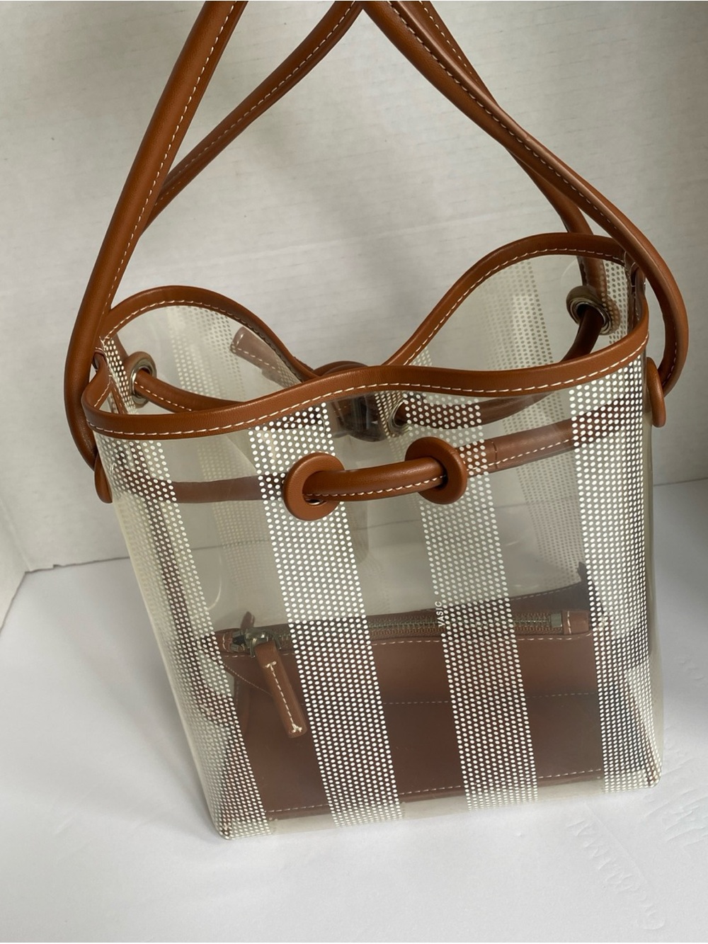 VASIC Tote Bag PVC CLR Plain with Dust bag - Picture 6 of 11
